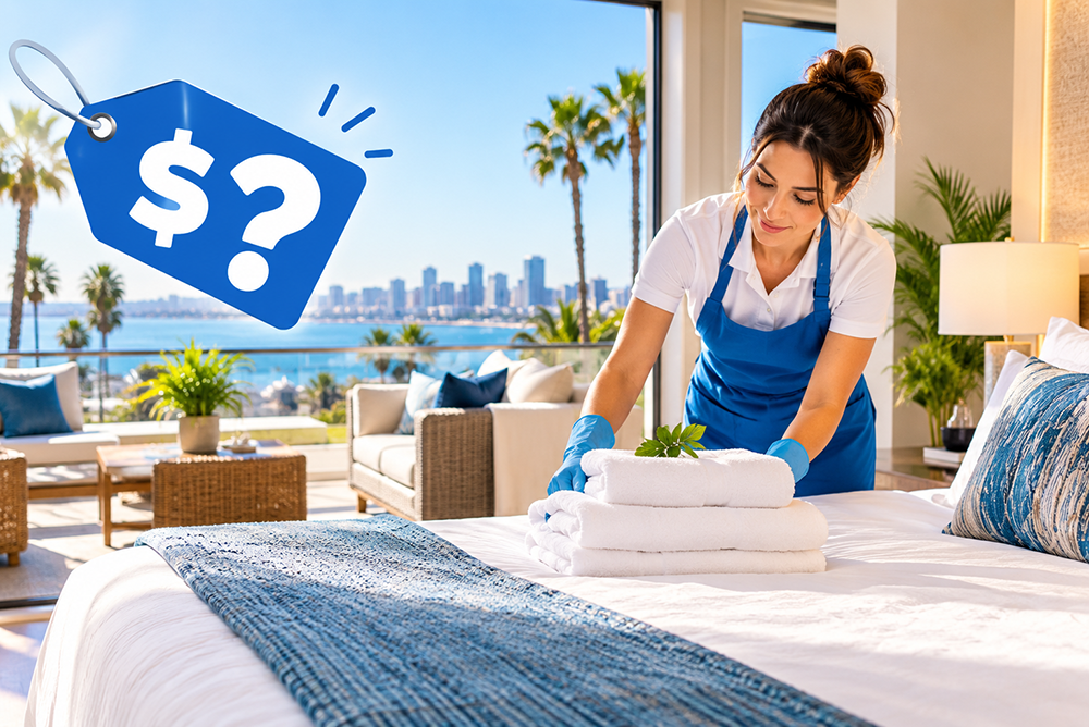 San Diego coastal rental Airbnb cleaning
